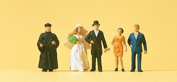 Preiser 14057 Protestant Wedding Group HO Gauge Figures