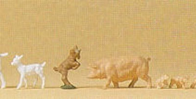 Preiser 14162 Goats & Pigs HO Gauge Figures