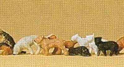 Preiser 14165 Dogs & Cats HO Gauge Figures