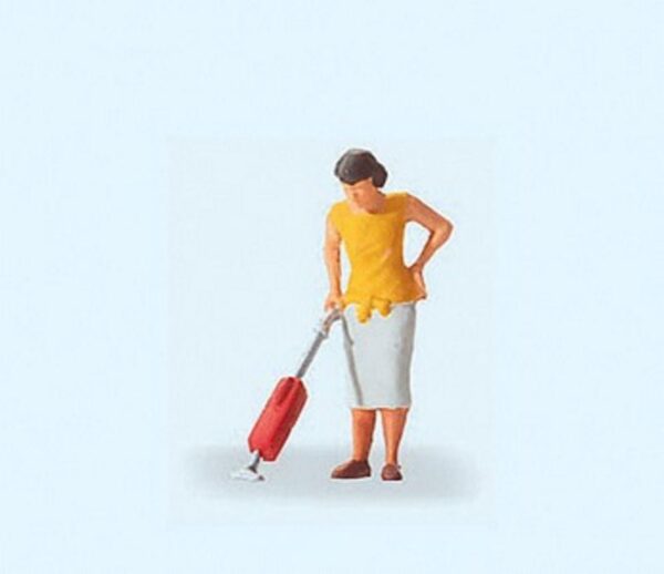 Preiser 28141 Woman With Vacuum Cleaner HO Gauge Figures