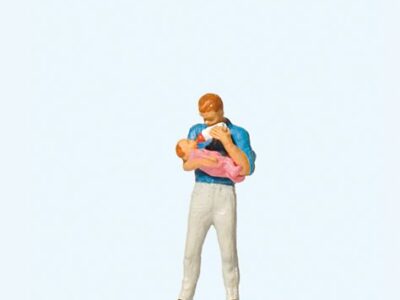Preiser 28177 Father with infant HO Gauge Figures