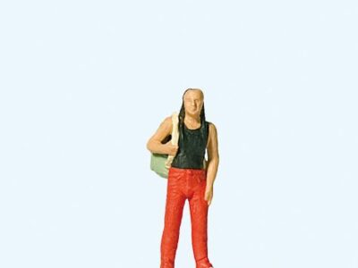 Preiser 28191 Person with backpack HO Gauge Figures