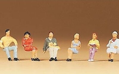 Preiser 79013 Seated Persons N Gauge Figures