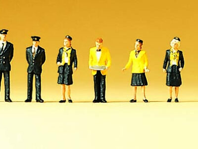 Preiser 79100 Eurostar Personnel N Gauge Figures