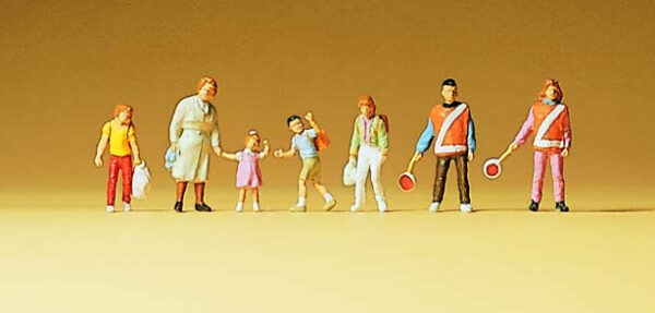 Preiser 79109 School Crossing Patrol with Children N Gauge Figures