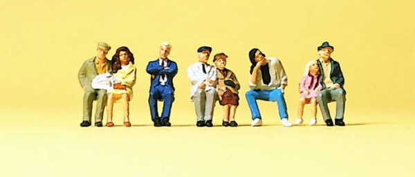 Preiser 79123 Seated Passengers N Gauge Figures