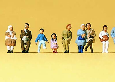 Preiser 79124 Seated Passengers N Gauge Figures