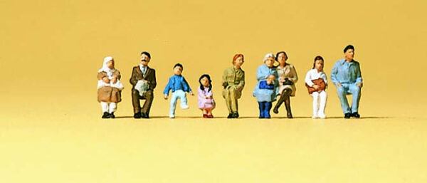 Preiser 79124 Seated Passengers N Gauge Figures