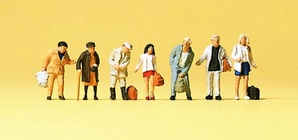 Preiser 79126 People Standing Queuing for Bus N Gauge Figures
