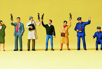Preiser 79141 Tram Personnel & Passengers N Gauge Figures