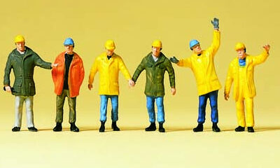 Preiser 79142 Workers In Protective Clothes N Gauge Figures