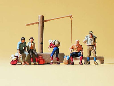 Preiser 79161 People At Village Fountain N Gauge Figures