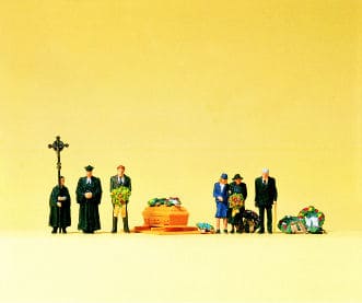 Preiser 79193 Protestant Funeral N Gauge Figures