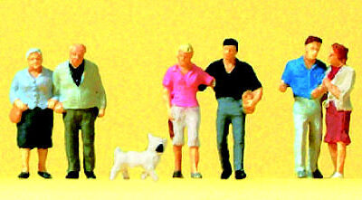 Preiser 79209 Couples & Dog N Gauge Figures