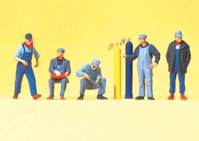 Preiser 79214 US Railway Personnel With Tools N Gauge Figures