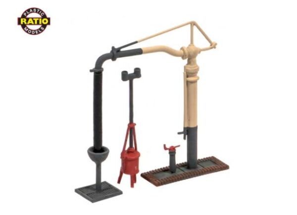 Ratio 212 Water Crane & Fire Devil Kit N Scale