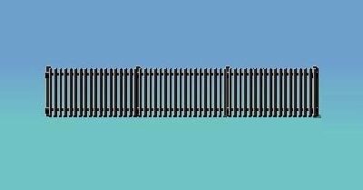 Ratio 422 GWR Station Fencing - Black OO Scale