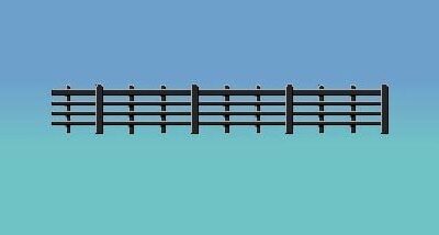 Ratio 425 Lineside Fencing - Black OO Scale