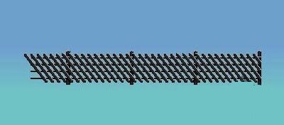Ratio 427 LMS Station Fencing - Black OO Scale