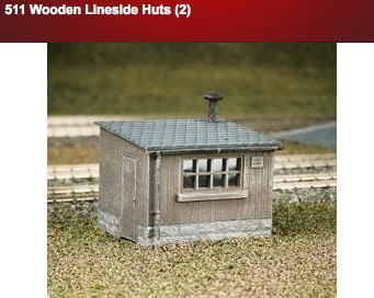 Ratio 511 Wooden Lineside Huts (x2) OO Scale