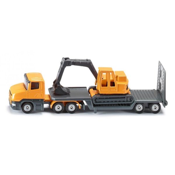 Siku 1611 Scania Low Loader - Excavator