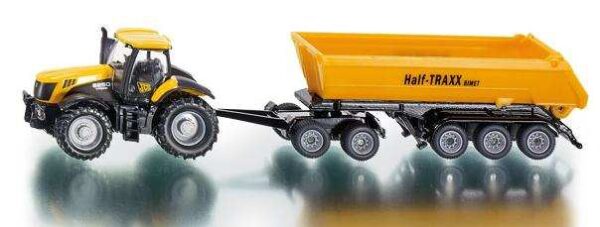 Siku 1858 JCB 8250 Tractor with Dolly & Tipping Trailer 1/87 Scale