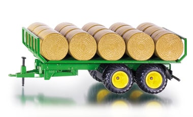 Siku 2891 Trailer & 15 Round Hay Bales 1/32 scale