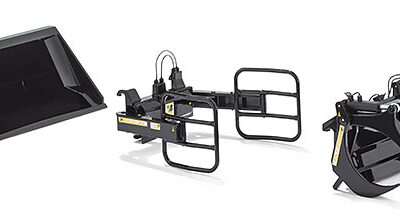 Wiking 077385 Bressel & Lade Front loader Tools Set A - Black  1/32 scale