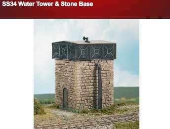 Wills SS34 Water Tower & Stone Base OO Scale