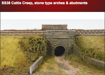 Wills SS38 Cattle Creep, stone type arches & abutments OO Scale