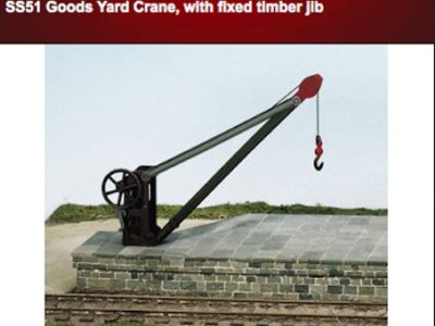 Wills SS51 Goods Yard Crane, with fixed timber jib OO Scale