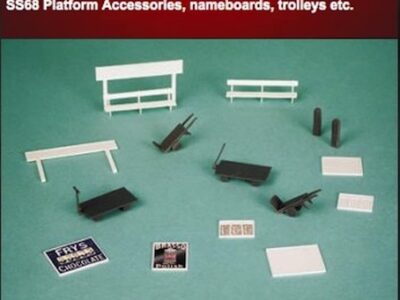 Wills SS68 Platform Accessories, nameboards, trolleys etc OO Scale