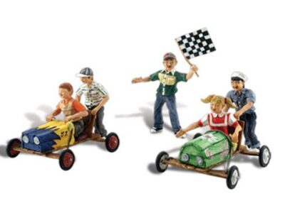 Woodland Scenics A1952 Down Hill Derby HO Gauge Figures