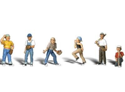Woodland Scenics A2146 Baseball Players II N Gauge Figures