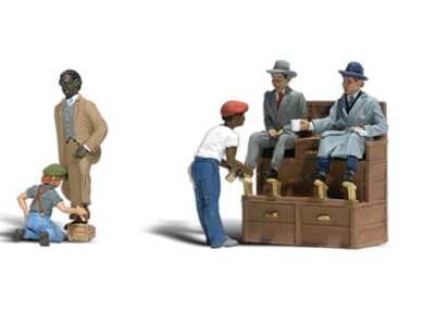 Woodland Scenics A2176 Shoe Shiners N Gauge Figures
