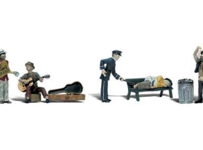 Woodland Scenics A2196 Park Bums N Gauge Figures