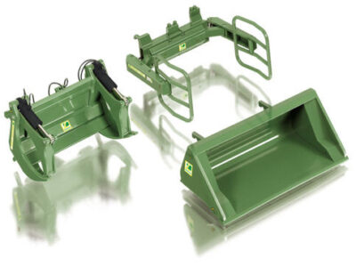 Wiking 077383 Bressel & Lade Front Loader Attachments Green 1/32 scale