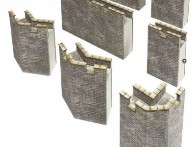 Metcalfe PO293 Curtain Walls OO/HO Scale