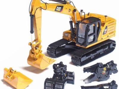 Diecast Masters 85657 Caterpillar 323 Hydraulic Excavator with 4 working Tool