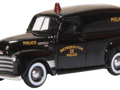 Oxford Diecast 87CV50002 Chevrolet Panel Van 1950 Washington DC Police 1/87 Scale