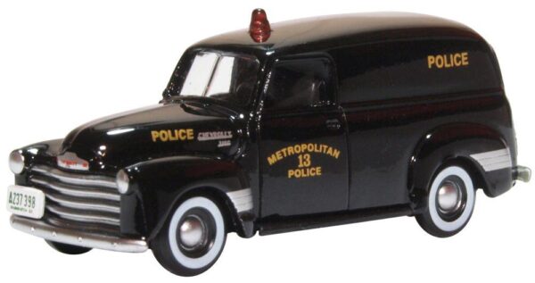 Oxford Diecast 87CV50002 Chevrolet Panel Van 1950 Washington DC Police 1/87 Scale