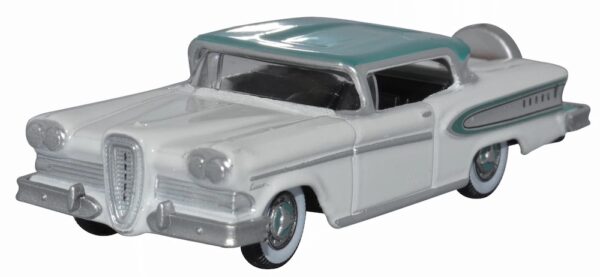 Oxford Diecast 87ED58007 Edsel Citation 1958 - Snow White / Turquoise 1/87 Scale