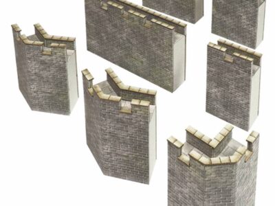 Metcalfe PN193 Curtain Walls N Scale Kit