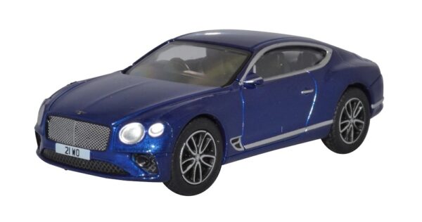 Oxford Diecast 76BCGT001 Bentley Continental GT Sport - Peacock Blue