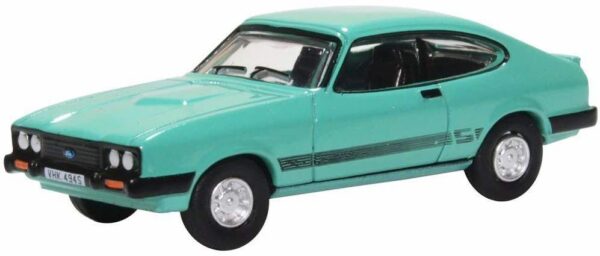 Oxford Diecast 76CAP009 Ford Capri MKIII - Peppermint Sea Green