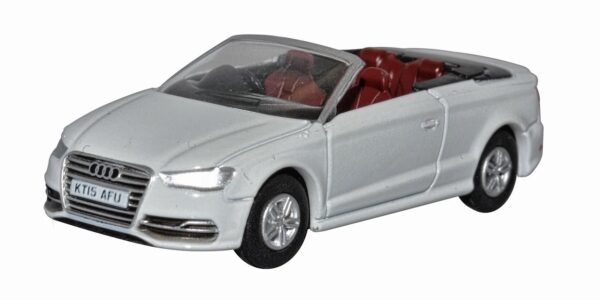 Oxford Diecast 76S3001 Audi S3 Cabriolet - Glacier White