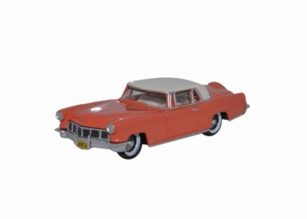 Oxford Diecast 87LC56004 1956 Continental MkII - Island Coral / Starmist White 1/87 Scale