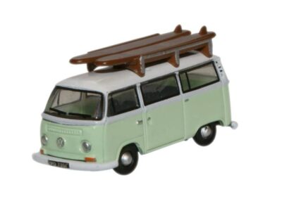Oxford Diecast NVW007 VW Minibus - Birch Green / White N Scale