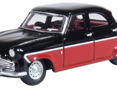 Oxford Diecast 76FZ004 Ford Zodiac MkII - Black / Red