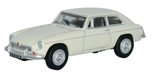 Oxford Diecast 76MGBGT003 MG BGT Sports Car - Glacier White